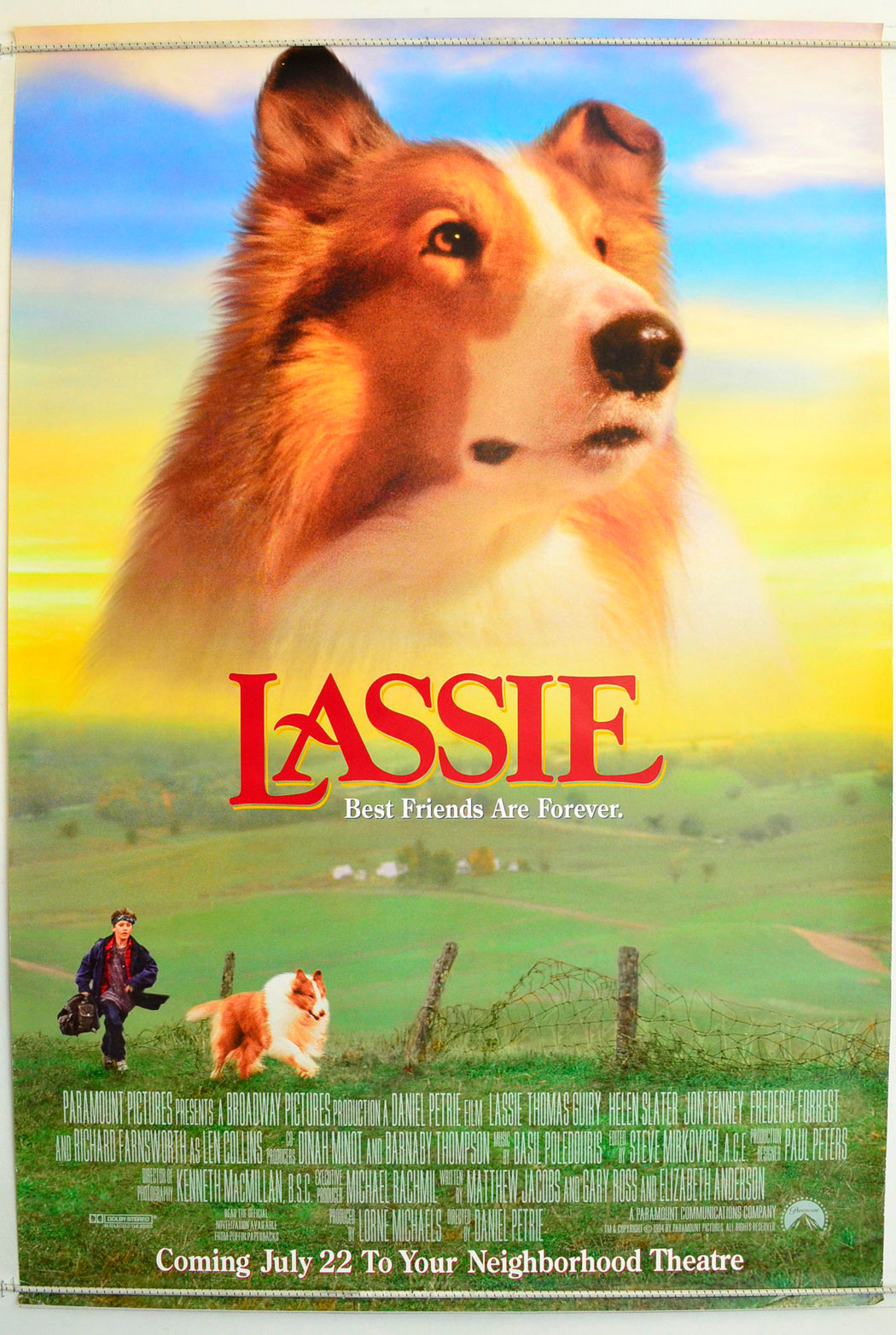 Lassie   (Teaser / Advance Version) Original One Sheet Poster - Film Poster - Movie Poster