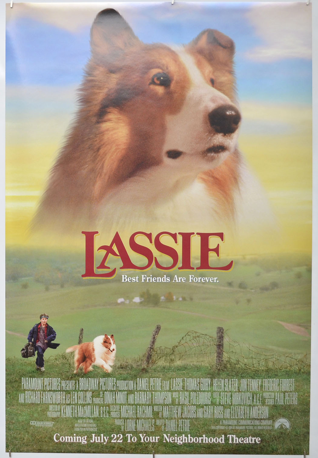 Lassie (Teaser / Advance Version ) Original One Sheet Poster - Film Poster - Movie Poster