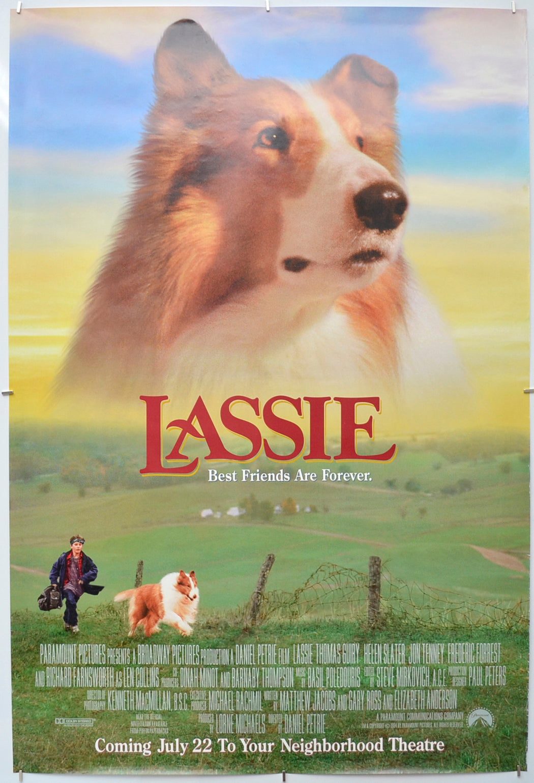 Lassie - Original One Sheet Poster - Film Poster - Movie Poster