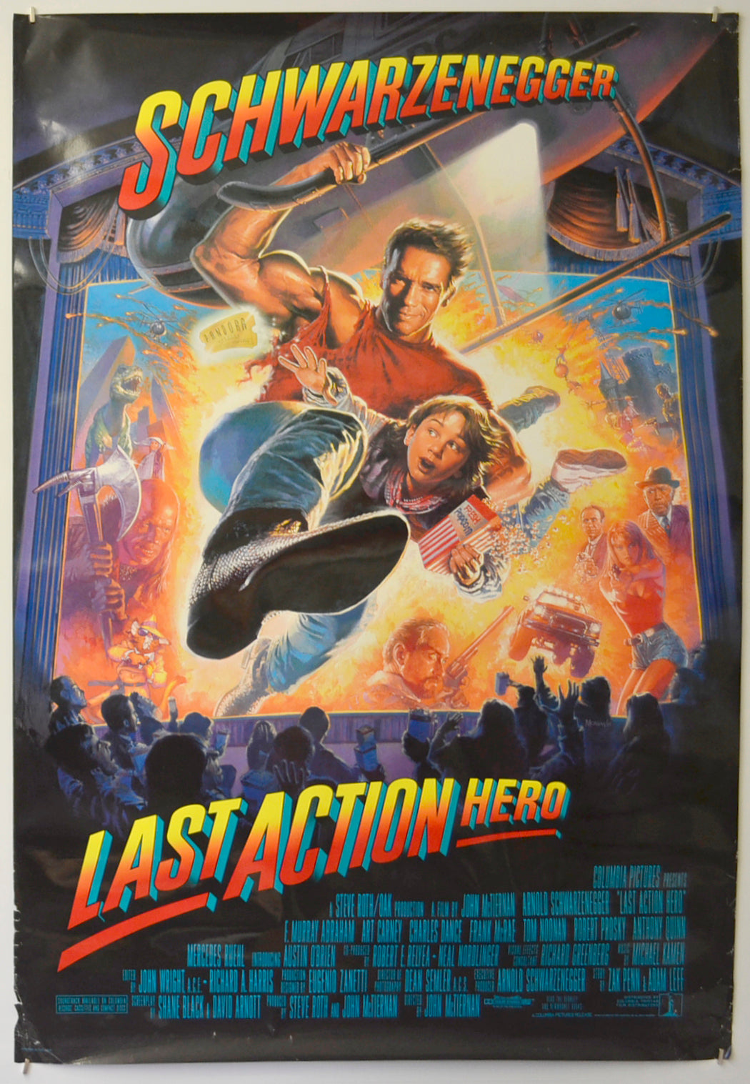 Last Action Hero Original One Sheet Poster - Film Poster - Movie Poster