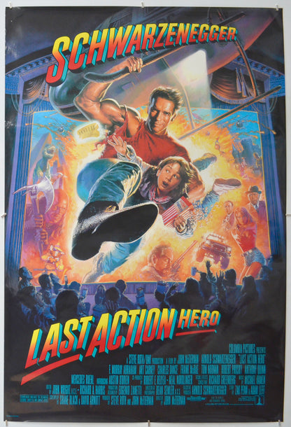 Last Action Hero Original One Sheet Poster - Film Poster - Movie Poster