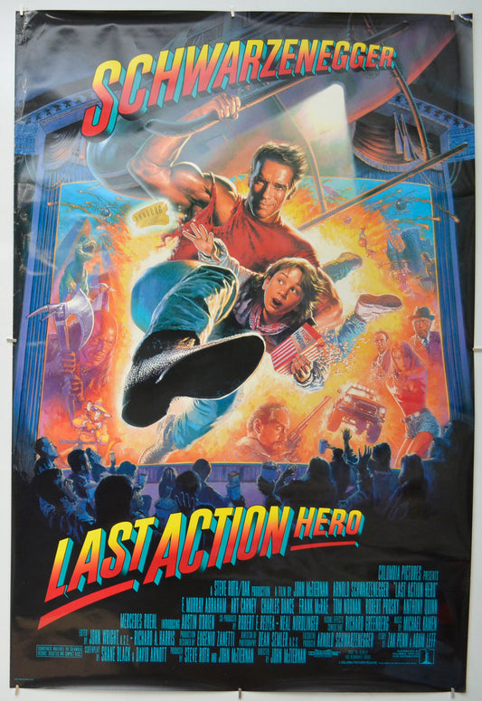 Last Action Hero Original One Sheet Poster - Film Poster - Movie Poster