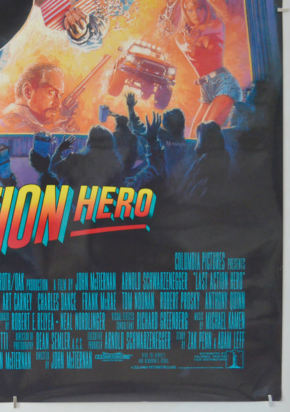 LAST ACTION HERO (Bottom Right) Cinema One Sheet Movie Poster 