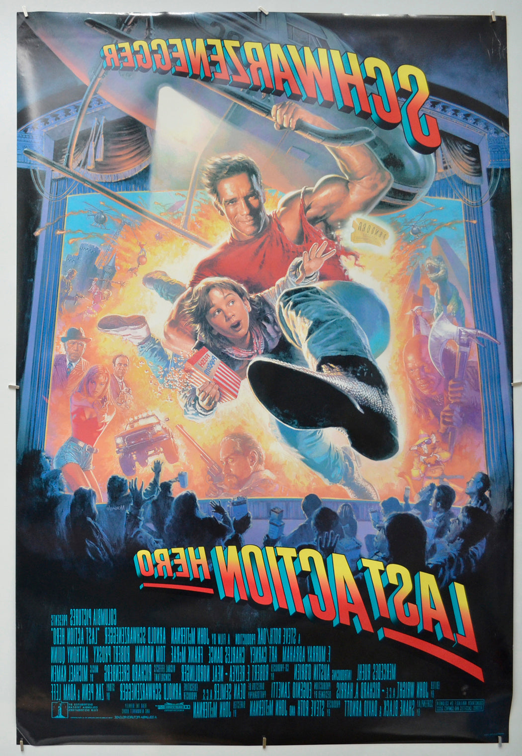 LAST ACTION HERO (Back) Cinema One Sheet Movie Poster 