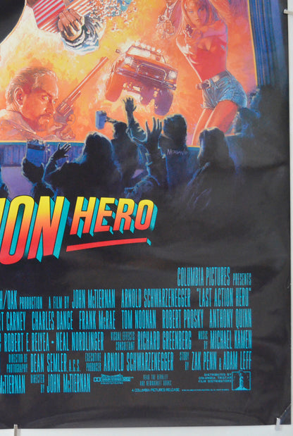 LAST ACTION HERO (Bottom Right) Cinema One Sheet Movie Poster 