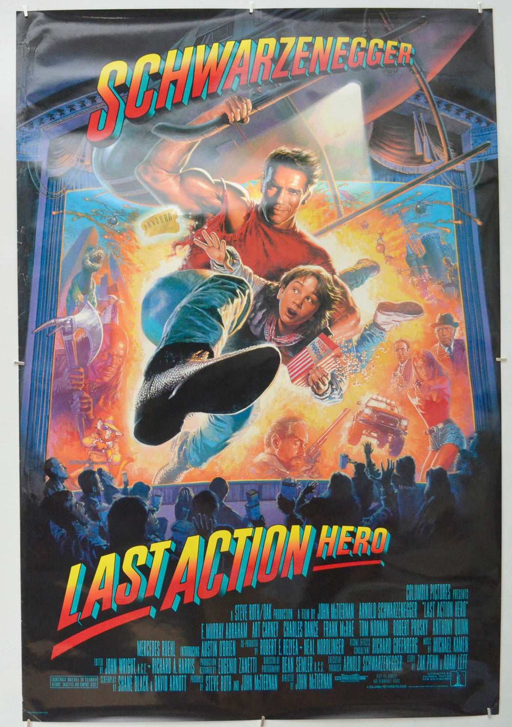 Last Action Hero Original One Sheet Poster - Film Poster - Movie Poster