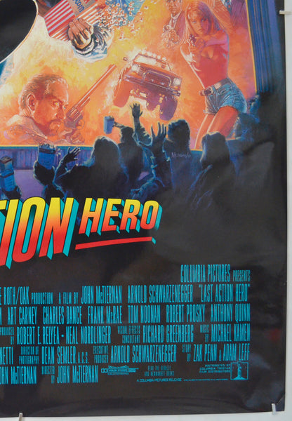 LAST ACTION HERO (Bottom Right) Cinema One Sheet Movie Poster 