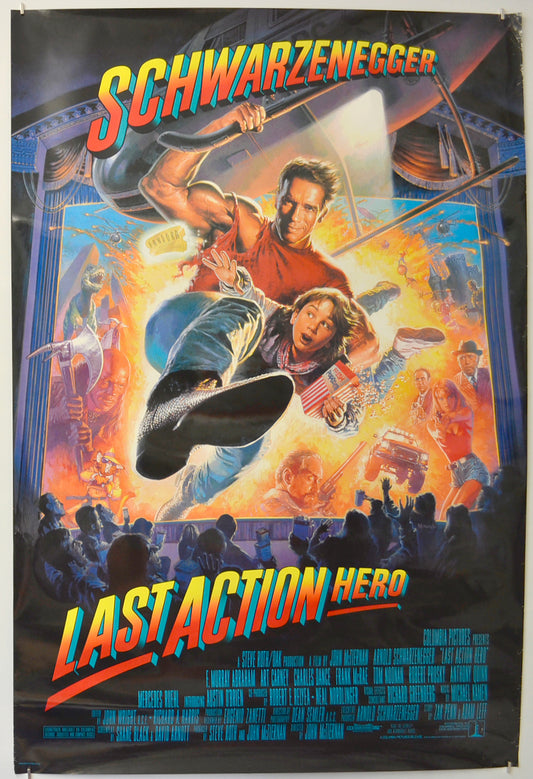 Last Action Hero Original One Sheet Poster - Film Poster - Movie Poster