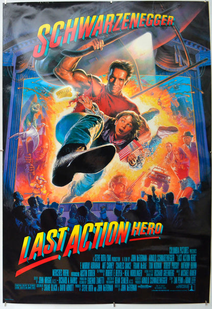 Last Action Hero Original One Sheet Poster - Film Poster - Movie Poster