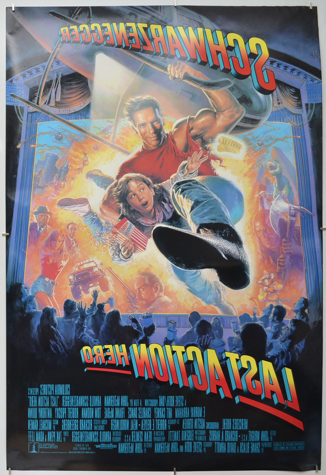 LAST ACTION HERO (Back) Cinema One Sheet Movie Poster 