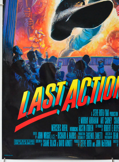 LAST ACTION HERO (Bottom Left) Cinema One Sheet Movie Poster 