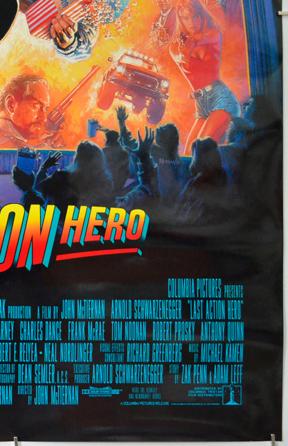 LAST ACTION HERO (Bottom Right) Cinema One Sheet Movie Poster 