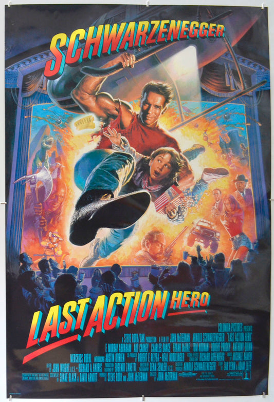 Last Action Hero Original One Sheet Poster - Film Poster - Movie Poster