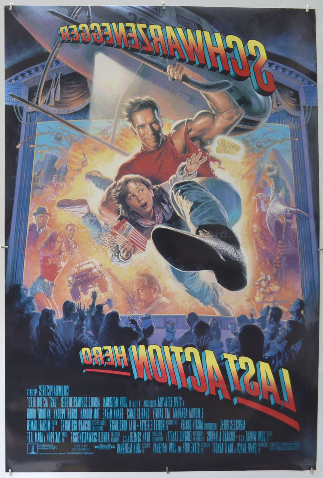 LAST ACTION HERO (Back) Cinema One Sheet Movie Poster 