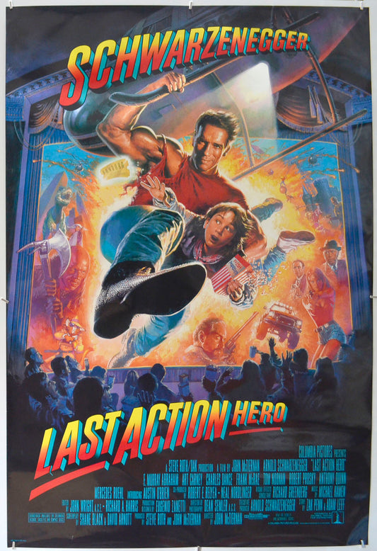 Last Action Hero Original One Sheet Poster - Film Poster - Movie Poster