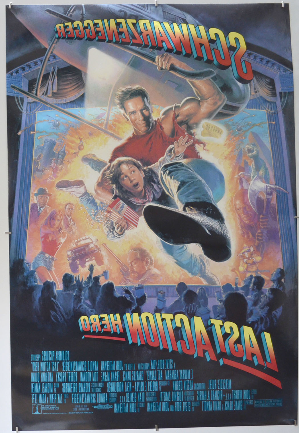 LAST ACTION HERO (Back) Cinema One Sheet Movie Poster 