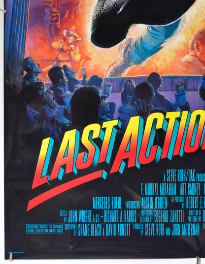 LAST ACTION HERO (Bottom Left) Cinema One Sheet Movie Poster 