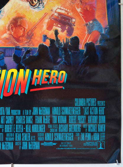 LAST ACTION HERO (Bottom Right) Cinema One Sheet Movie Poster 