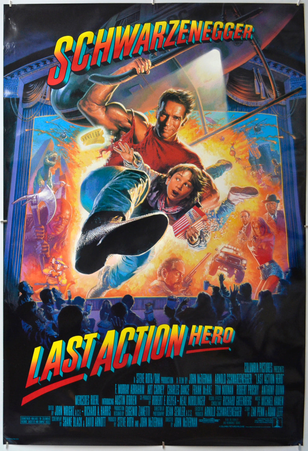 Last Action Hero - Original One Sheet Poster - Film Poster - Movie Poster