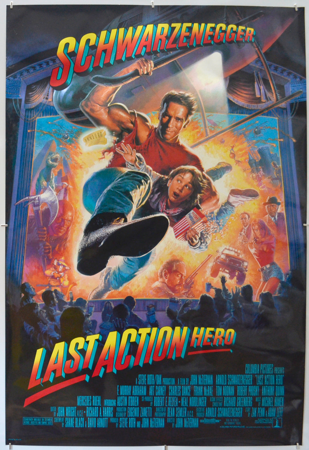 Last Action Hero - Original One Sheet Poster - Film Poster - Movie Poster