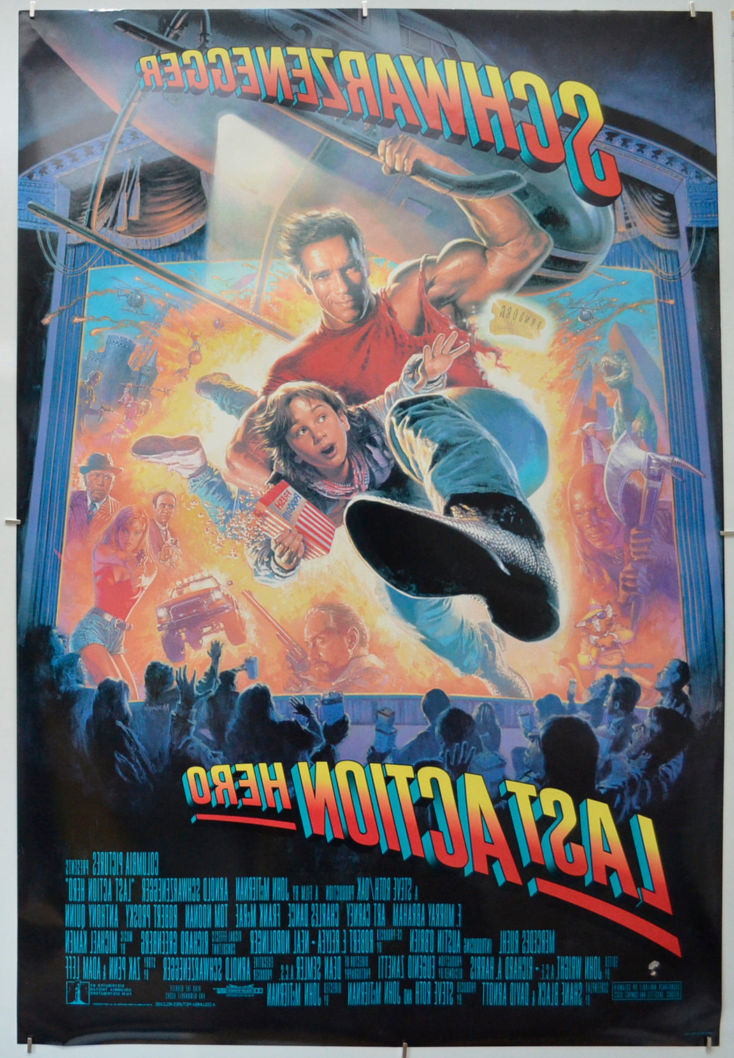 LAST ACTION HERO (Back) Cinema One Sheet Movie Poster 