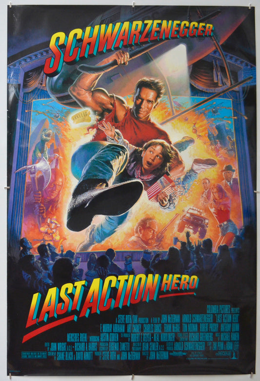 Last Action Hero Original One Sheet Poster - Film Poster - Movie Poster