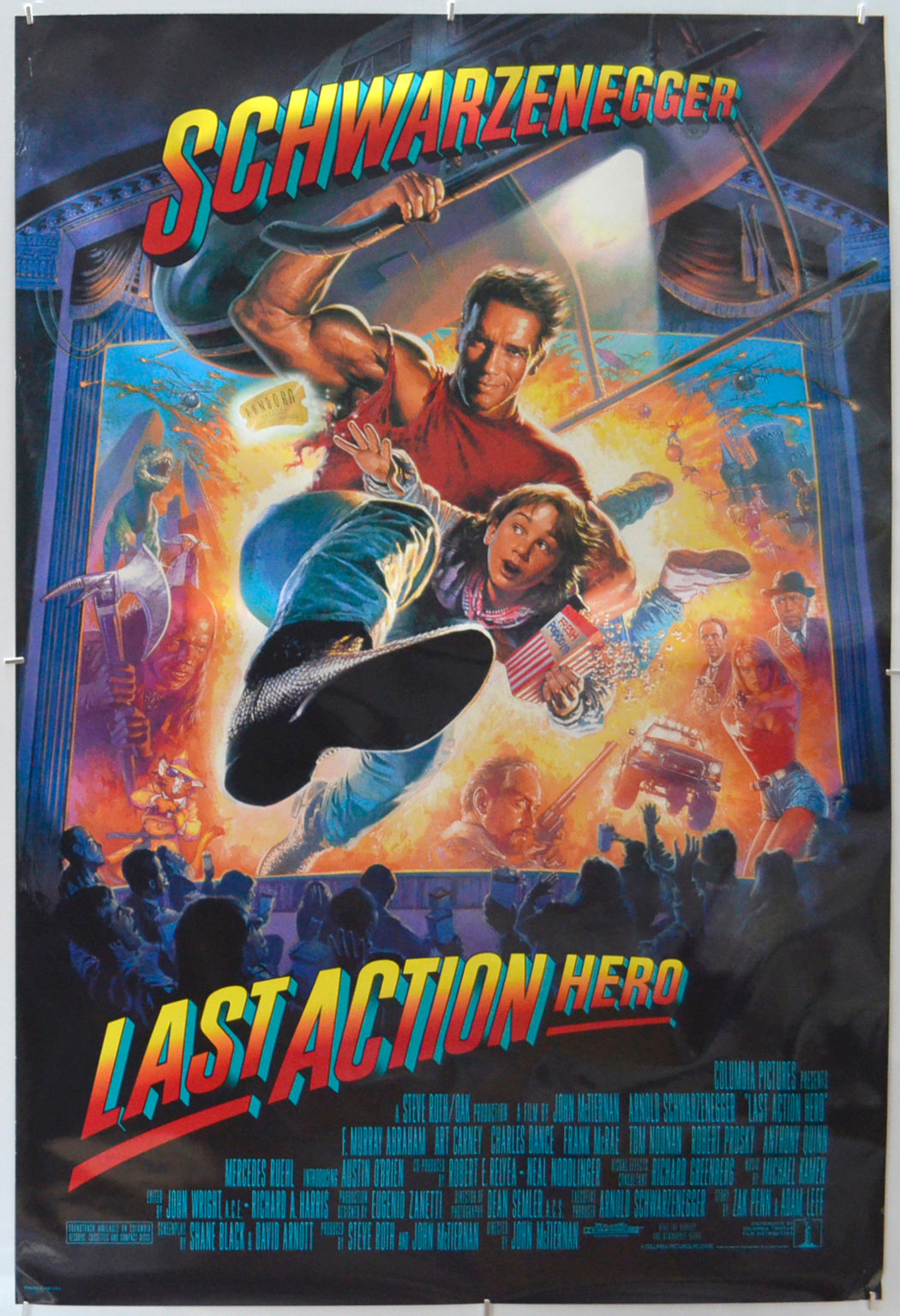 Last Action Hero - Original One Sheet Poster - Film Poster - Movie Poster