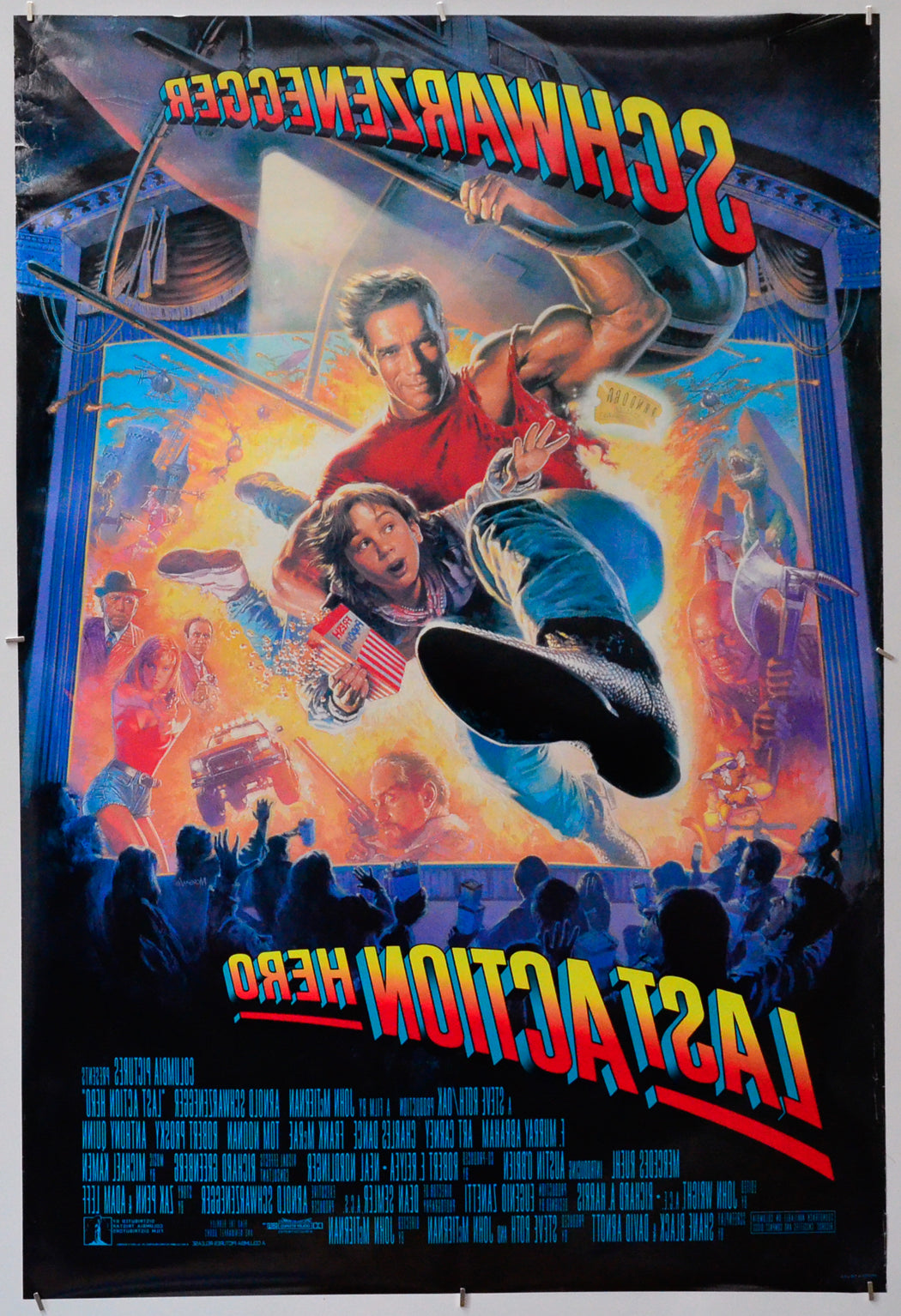 Last Action Hero (Back) Cinema One Sheet Movie Poster 