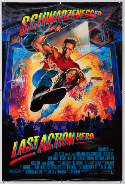 Last Action Hero - Original One Sheet Poster - Film Poster - Movie Poster 