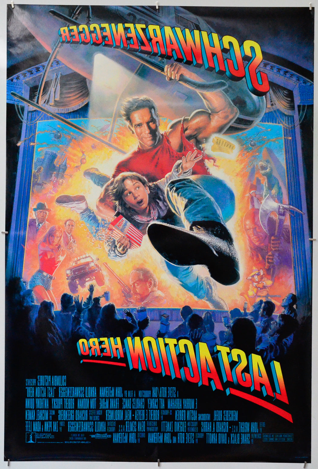 Last Action Hero (Back) Cinema One Sheet Movie Poster 