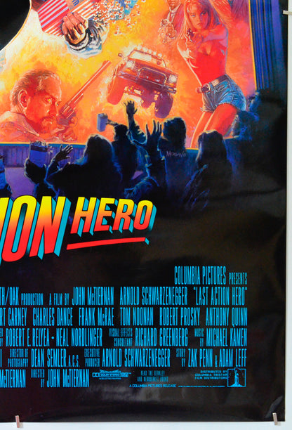 Last Action Hero (Bottom Right) Cinema One Sheet Movie Poster 