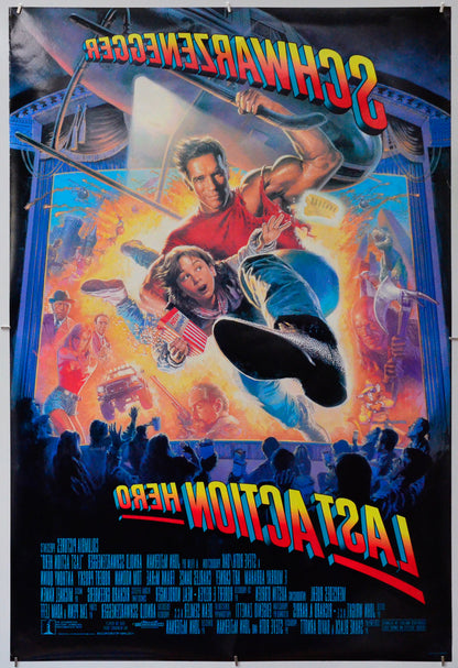 Last Action Hero (Back) Cinema One Sheet Movie Poster 