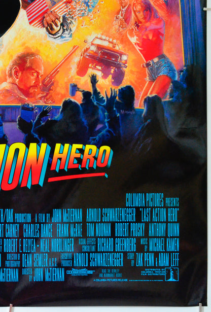 Last Action Hero (Bottom Right) Cinema One Sheet Movie Poster 