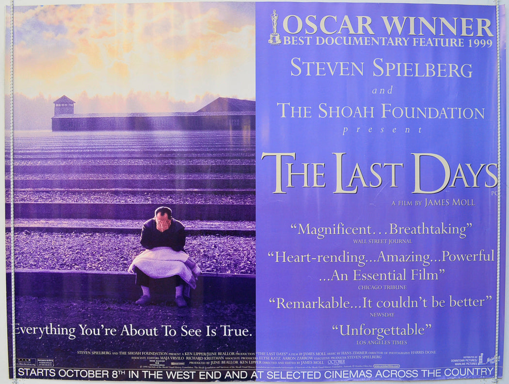 The Last Days  Original British Quad Poster - Film Poster - Movie Poster 