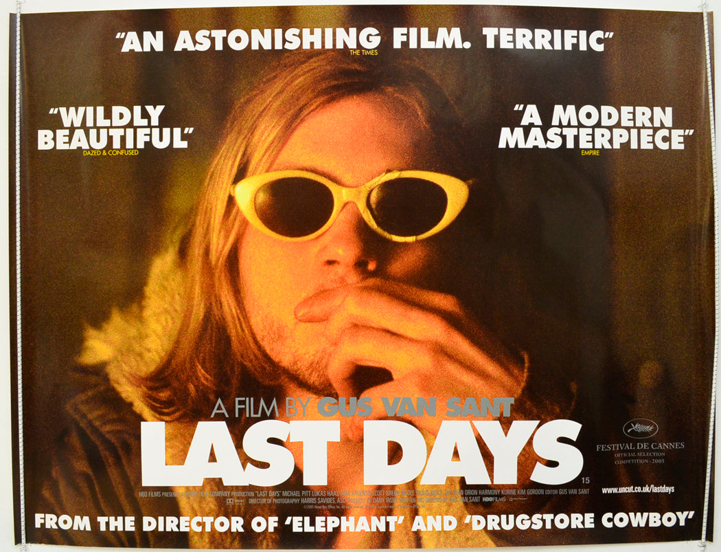 Last Days  Original British Quad Poster - Film Poster - Movie Poster 