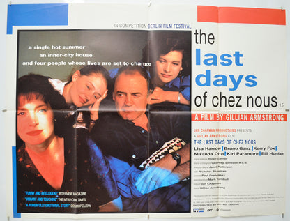 The Last Days Of Chez Nous Original Quad Poster - Film Poster - Movie Poster