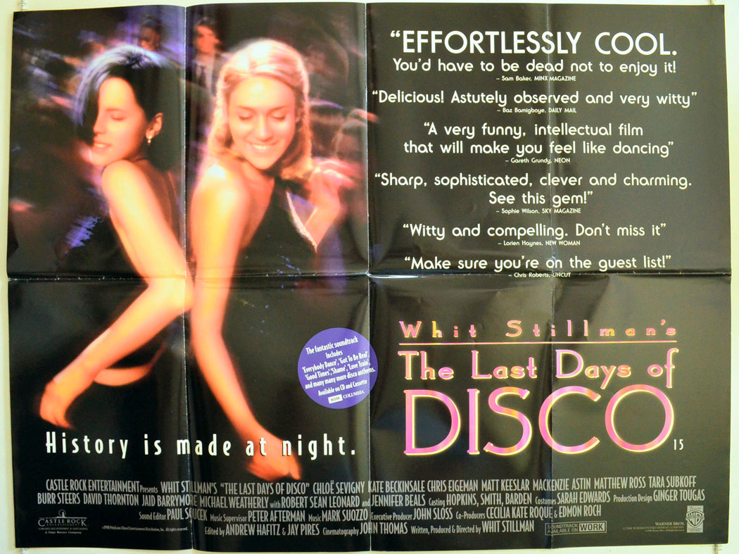 The Last Days Of Disco Original British Quad Poster - Film Poster - Movie Poster 