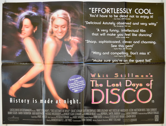 The Last Days Of Disco   Original Quad Poster - Film Poster - Movie Poster 