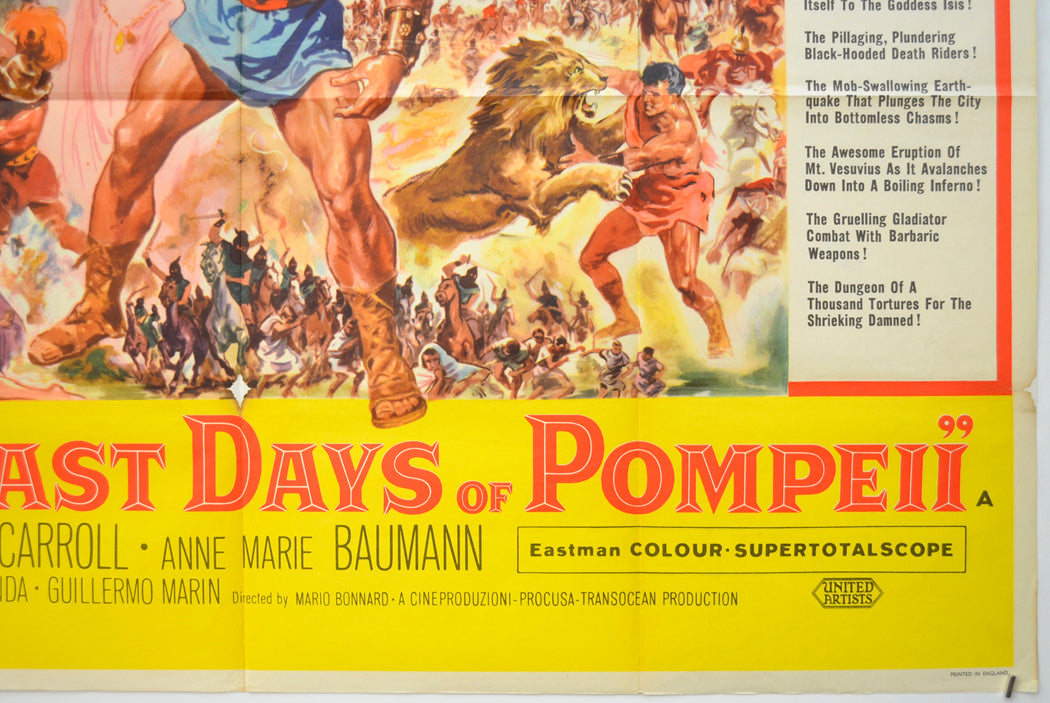 THE LAST DAYS OF POMPEII (Bottom Right) Cinema Quad Movie Poster 