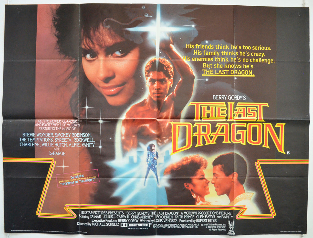 The Last Dragon  Original British Quad Poster - Film Poster - Movie Poster 