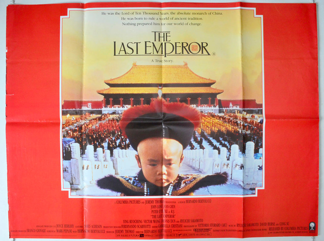 The Last Emperor Original British Quad Poster - Movie Poster