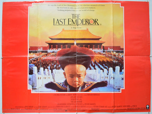 The Last Emperor Original Quad Poster - Film Poster - Movie Poster