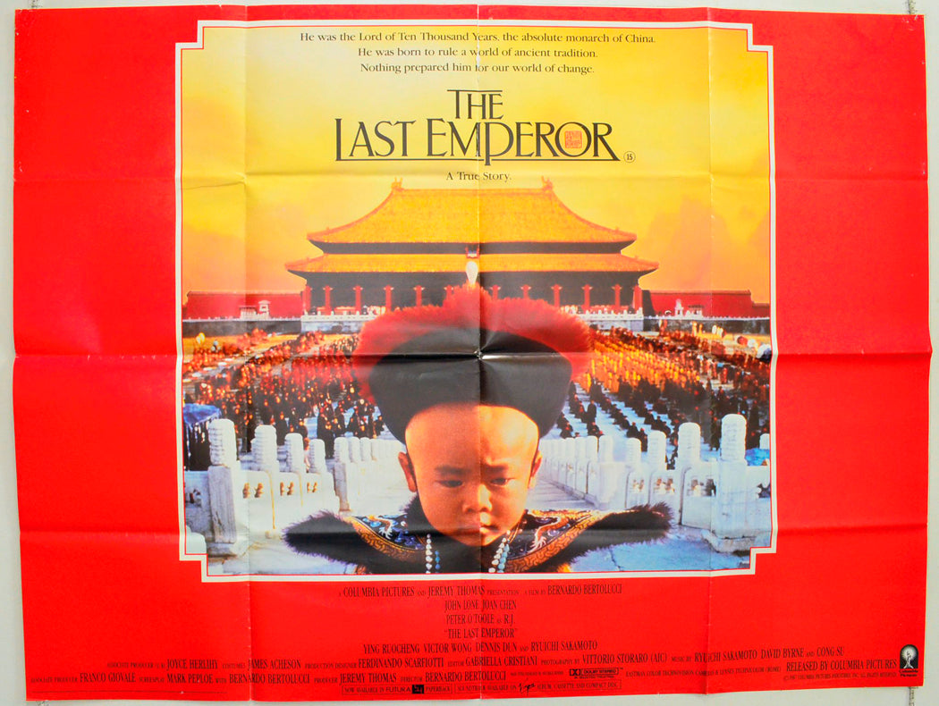 The Last Emperor Original British Quad Poster - Film Poster - Movie Poster 