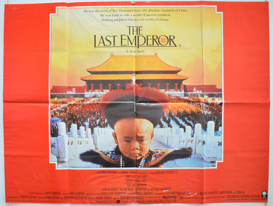 The Last Emperor  Original British Quad Poster - Film Poster - Movie Poster 