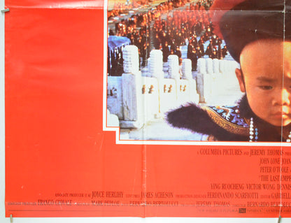 THE LAST EMPEROR (Bottom Left) Cinema Quad Movie Poster 