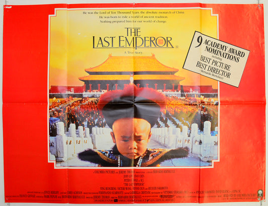 The Last Emperor Original Quad Poster - Film Poster - Movie Poster  