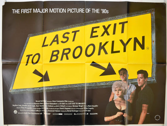 Last Exit To Brooklyn   Original Quad Poster - Film Poster - Movie Poster 