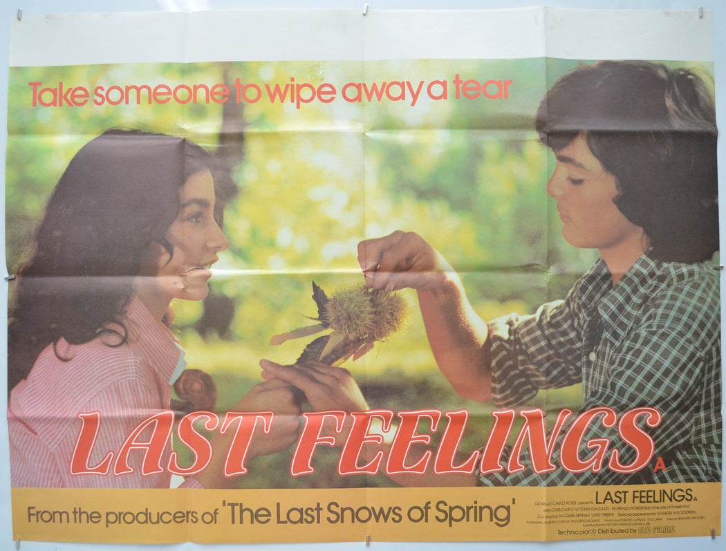 Last Feelings  Original Quad Movie Poster  