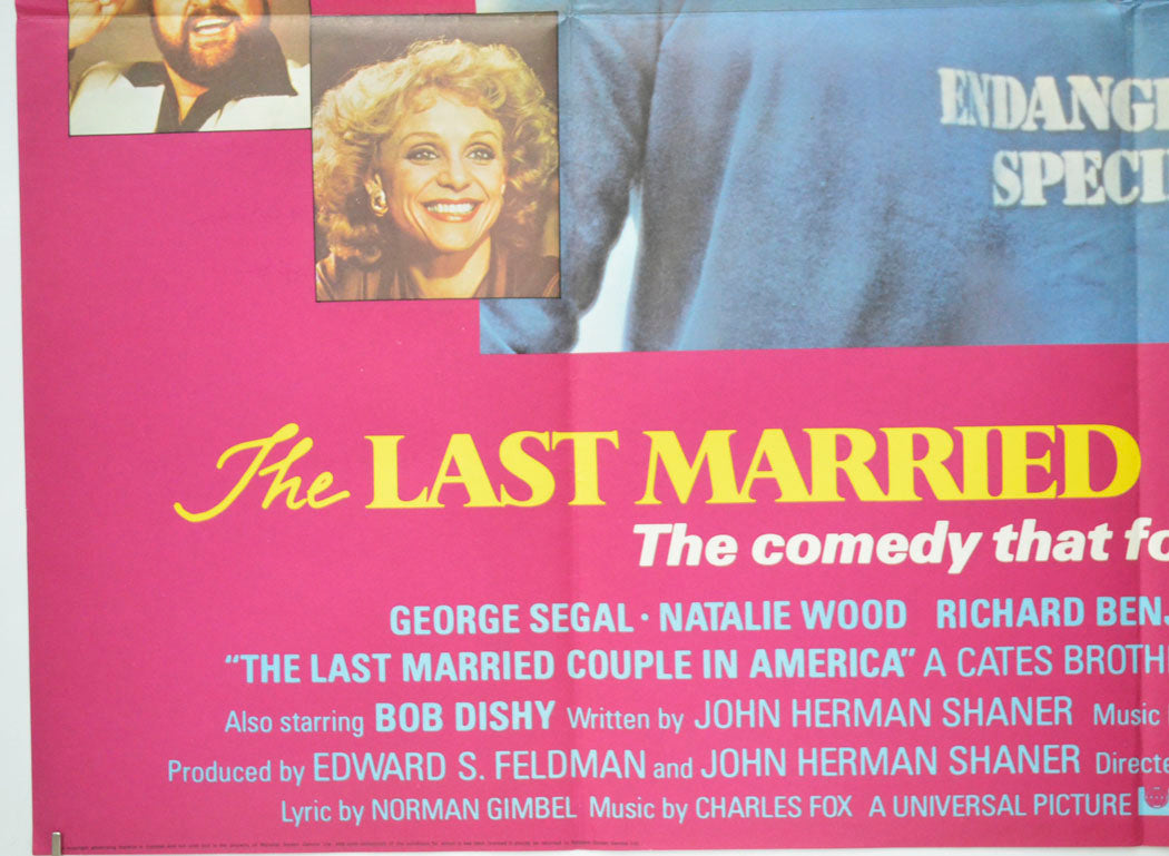 THE LAST MARRIED COUPLE IN AMERICA (Bottom Left) Cinema Quad Movie Poster 