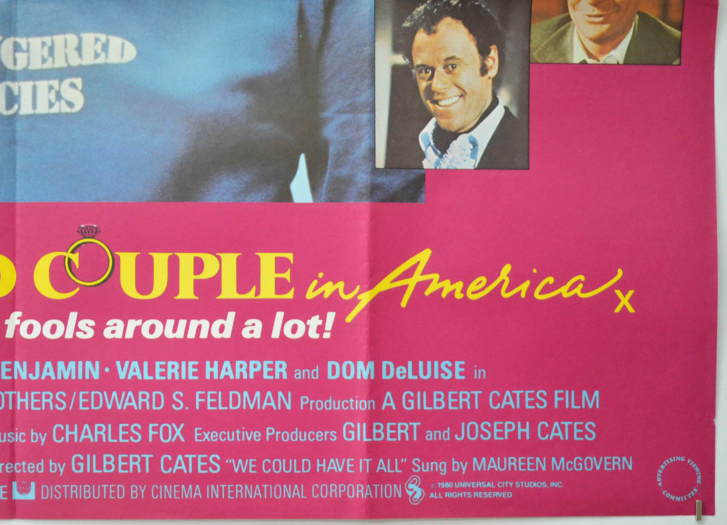 THE LAST MARRIED COUPLE IN AMERICA (Bottom Right) Cinema Quad Movie Poster 